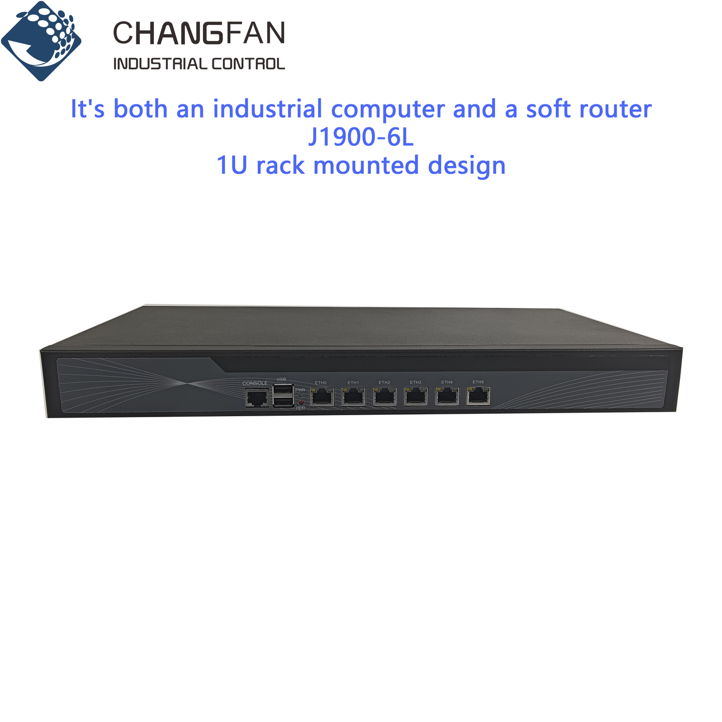 1u Rack Mounted Network Security Industrial Computer Soft Router 6 * I211 Gigabit Network Chang Fan J1900 Series Card