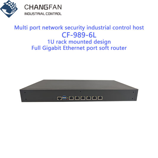 CHANGFAN 989-6L Soft Router Промышленный управляющий компьютер Процессор Inteld третьего поколения Поддержка 6 полноценных гигабитных сетевых интерфейсов 1 * SATA2.0 1 * MINI-SATA 1 * MINI-PCIE 2 * USB2.0 