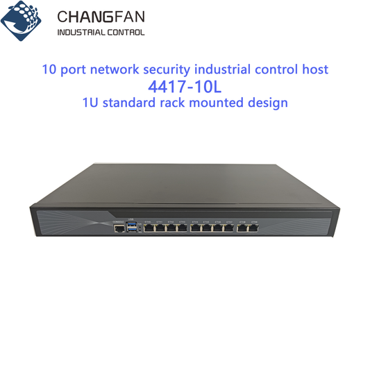 Changfan Cf-4417-10l 10 портов Ethernet программный маршрутизатор сетевой безопасности промышленный хост управления двухъядерный процессор поддерживает вывод VGA-дисплея встроенная 8 * Intel 82574 гигабитная сетевая карта 2 * Intel I350 сетевая карта 