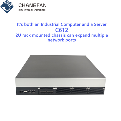 Xeon Dual-core Processor 2U Rack-mounted Expandable Multi-NIC Gigabit Soft Routing Industrial Control Server Chang Fan C612 Series