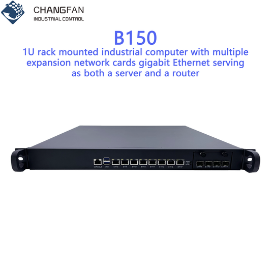 High-end Industrial Control Computer Software Router 1u Rack Mounted 8 Network Ports Can Expand Up To 12 Network Ports Gigabit Redundant Power Supply Chang Fan B150