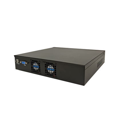 Network Security Soft Router Industrial Control Computer Dual Core Processor Supports 1 * Data2.0 1 * Mini data 2 * USB2.0 12v Power Supply Built in 6 * Intel 82583v Gigabit Ethernet Card Chang Fan D525-6LT Series
