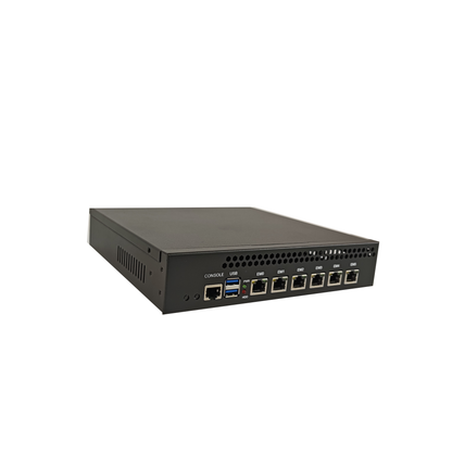 Network Security Soft Router Industrial Control Computer Dual Core Processor Supports 1 * Data2.0 1 * Mini data 2 * USB2.0 12v Power Supply Built in 6 * Intel 82583v Gigabit Ethernet Card Chang Fan D525-6LT Series