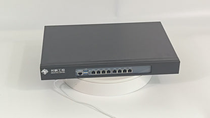 Multi Port  Gigabit Network Security Industrial Control Host Soft Router Built In 8 * Intel 82574 Gigabit Network Card 4 * Sata2.0 1 * Mini-sata 1 * Mini-pcie Chang Fan 3210-8L